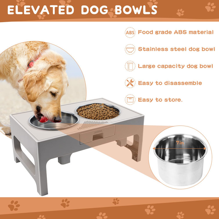 Dog food bowls clearance for large dogs